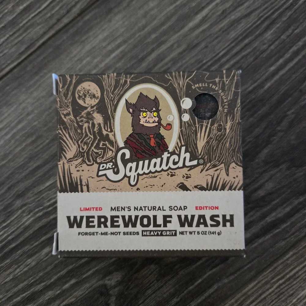 Dr. Squatch Limited Edition Soap Set 3pk 5oz Snowy Pine Werewolf Frosty Soap NEW